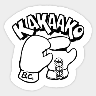 OG Kaka'ako Boxing Club Design - Black Sticker